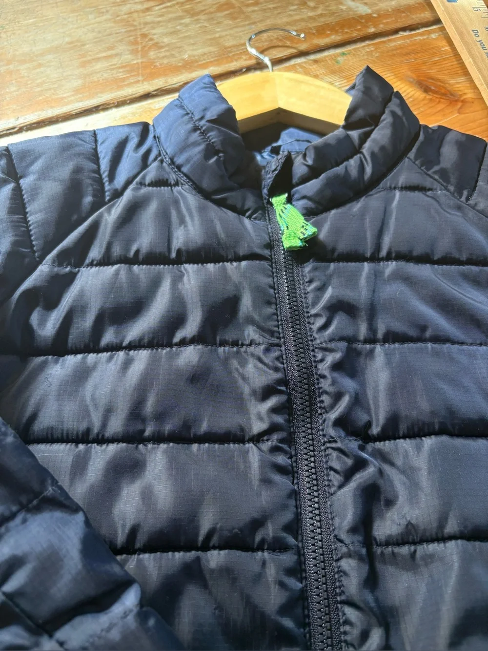 Crewcuts Quilted Jacket Kids Size 6/7 Navy Blue Lightweight Puffer Coat